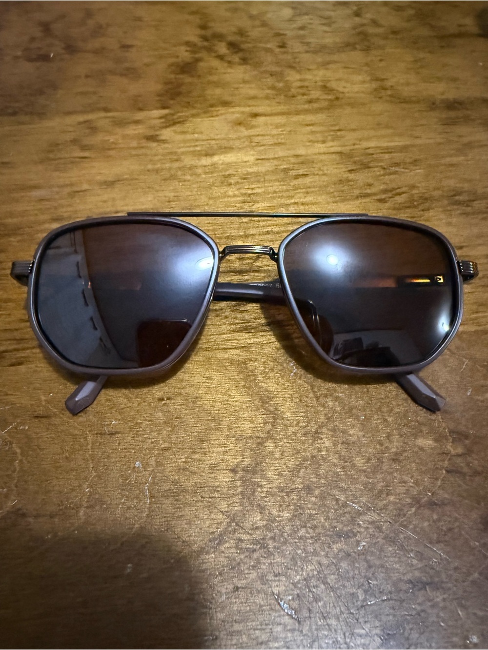T.T. Shop Brown Lens Aviator Sunglasses